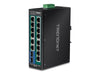 Trendnet 16-Port Industrie-Switch – Gigabit, PoE+ für raue Umgebungen