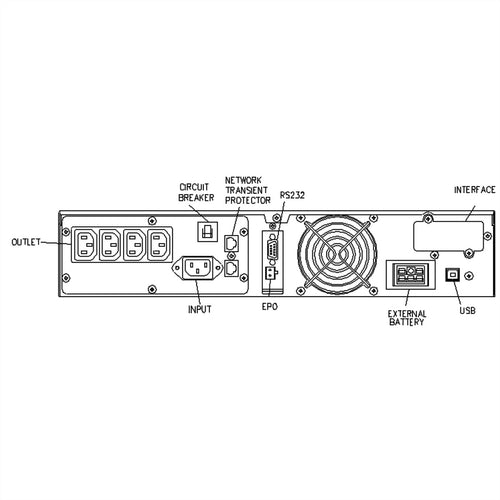 ROLINE USV Rack-Version – Online-Schutz, 900 Watt