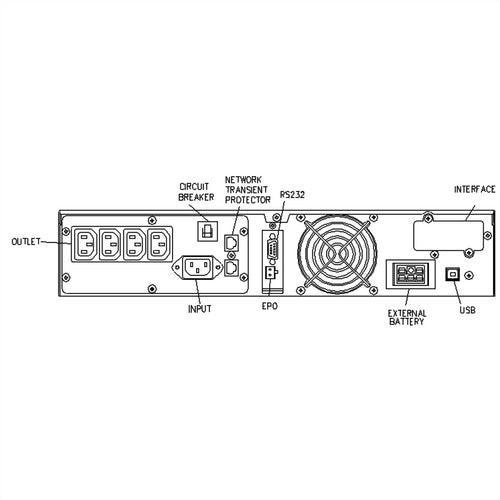 ROLINE USV Rackgerät – 1350 Watt, 4 Anschlüsse