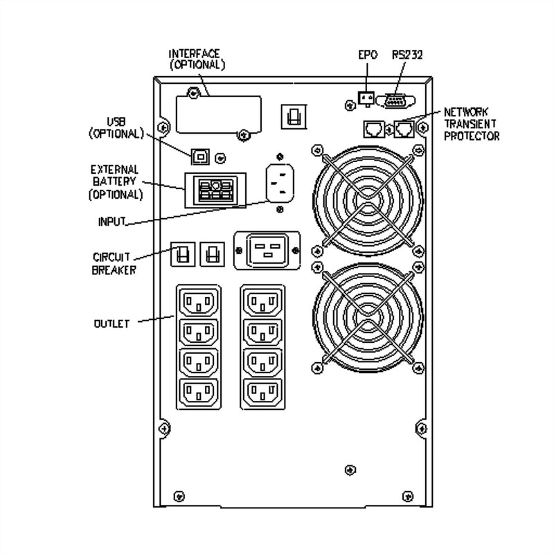 ROLINE USV ProSecureII 3000 – 3000 VA, LCD-Anzeige