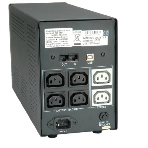 ROLINE DesignSecure USV – 2000 VA, 6 Anschlüsse