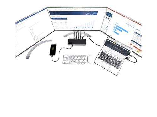 StarTech USB-C & USB-A Dock – 3 Monitore, 4K Unterstützung