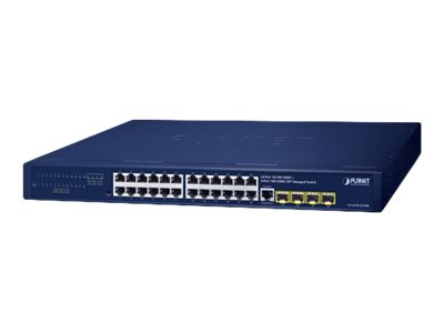 Planet Technology 24-Port Switch – Gigabit Ethernet, Rack-montierbar