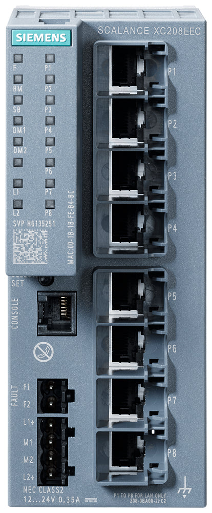 Siemens Netzwerk-Switch – 8 Ports, einfache Installation