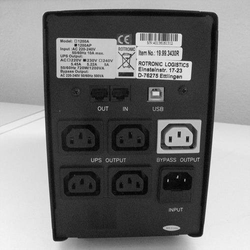 VALUE Line-Interactive USV – 720 Watt, USB-Anschluss