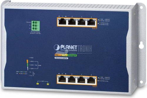 PLANET TECHNOLOGY Netzwerk-Switch – 4 Ports, IPv6/IPv4 Unterstützung