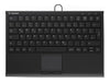 KEYSONIC Mini-Tastatur – Kabellos, mit Touchpad und Beleuchtung