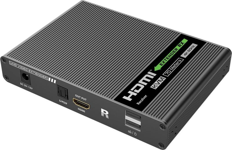 Techly HDMI KVM Extender – 4K Bildübertragung über 70m Netzwerkkabel