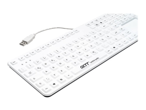 Gett CleanType Prime Panel+ – Waschbare USB-Tastatur mit Touchpad