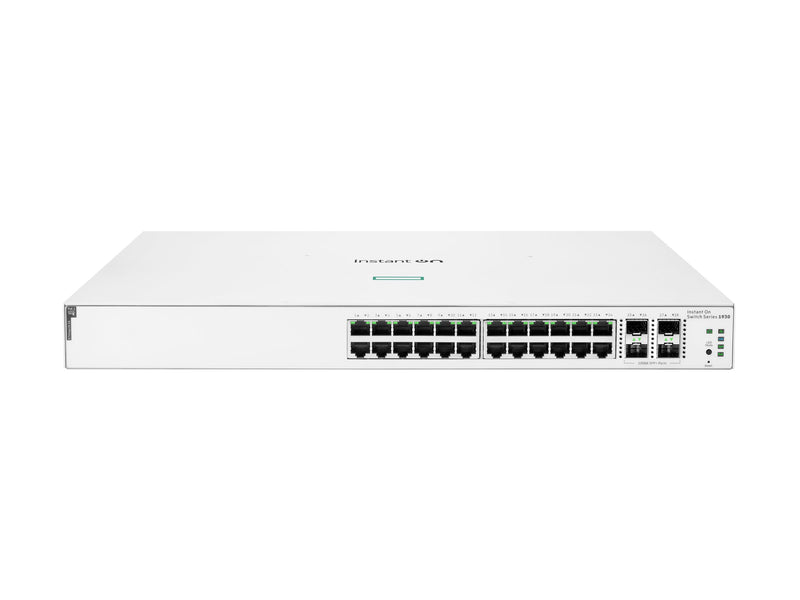 HPE Aruba Netzwerk-Switch – 24 PoE-Ports, 4 SFP+ für schnelles Internet