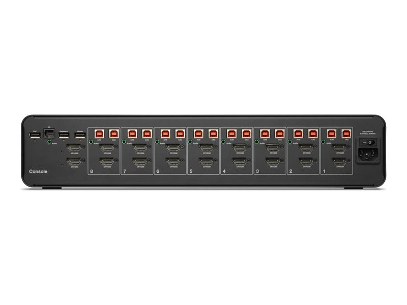 Belkin KVM-/Audio-Switch – 8 Anschlüsse, 4K-Unterstützung