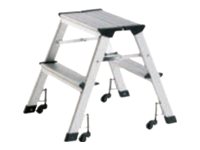 ALCO Klappleiter – 2 Stufen, Aluminium, sicherer Stand
