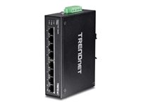 Trendnet 8-Port Netzwerk-Switch – PoE+, robust für Industrie