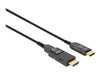 Manhattan HDMI-Glasfaserkabel – 4K, 50 m, abnehmbarer Stecker