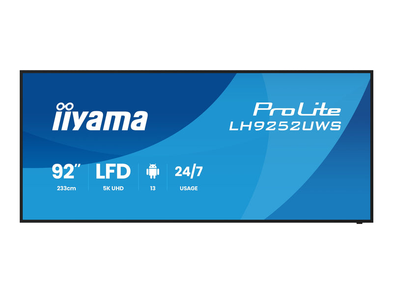 Iiyama 92" LCD-Display – 5K-Auflösung, Blendschutz