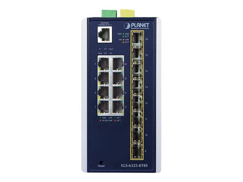 PLANET TECHNOLOGY Netzwerk-Switch – 16 Ports, wandmontierbar