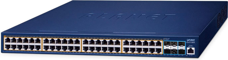Planet Technology Netzwerkswitch – 48 Ports, PoE+ Unterstützung
