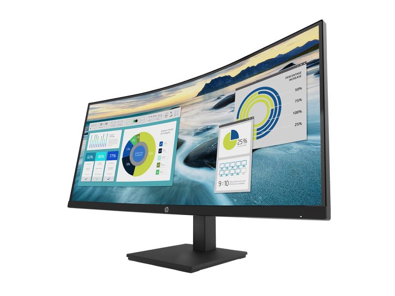 HP LED-Monitor – Gebogenes 34" Display mit Lautsprechern