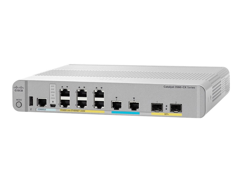 Cisco Netzwerk-Switch – 8 Ports, leiser Betrieb, PoE+ Unterstützung