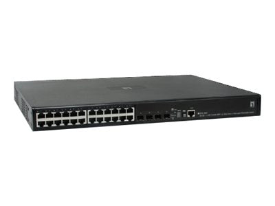 LevelOne Netzwerk-Switch – 24 Anschlüsse, Rack-montierbar