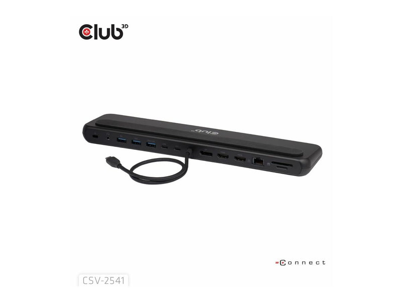 CLUB3D USB-C Dockingstation – 12 Anschlüsse, 8K Video