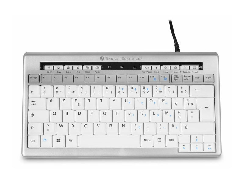 BakkerElkhuizen S-board 840 – Kompakte USB-Tastatur mit USB-Hub