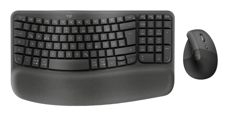 Logitech Tastatur-Maus-Set – Kabellos, Bluetooth, deutsches Layout