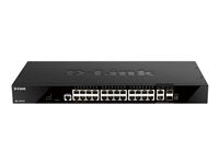 D-Link 28-Port Gigabit Switch – Smart, stapelbar für effiziente Netzwerke