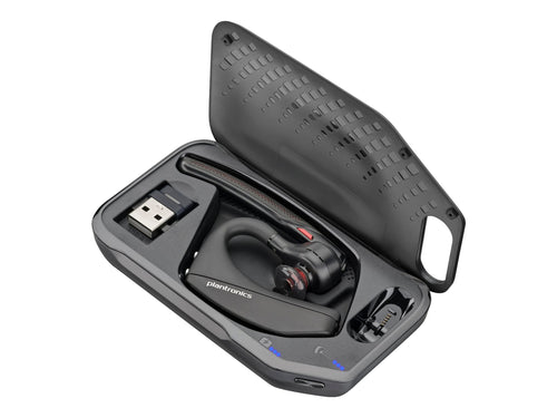 HP Poly Voyager 5200 UC Headset – Flexibles Bluetooth, USB-A Adapter