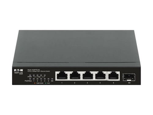 EATON 5-Port Desktop Switch – 2.5 Gbps, PoE+ Unterstützung