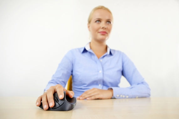 BakkerElkhuizen HandShoeMouse – Ergonomische kabellose Maus für Rechtshänder