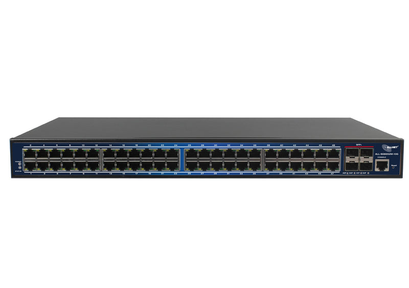 ALLNET 48-Port Netzwerk-Switch – Gigabit LAN, 4x SFP+
