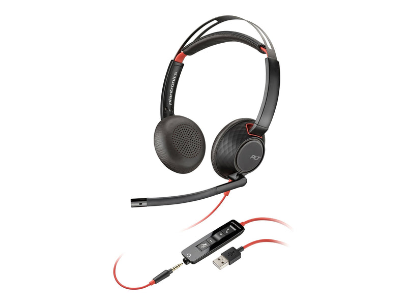 HP Blackwire 5220 Headset – Stereo, USB-Anschluss