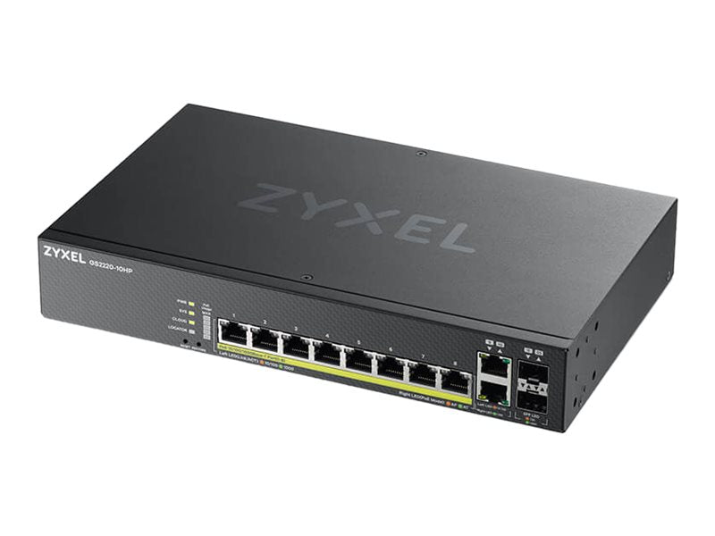 Zyxel Netzwerk-Switch – 8 Anschlüsse, PoE+, Cloud-Management