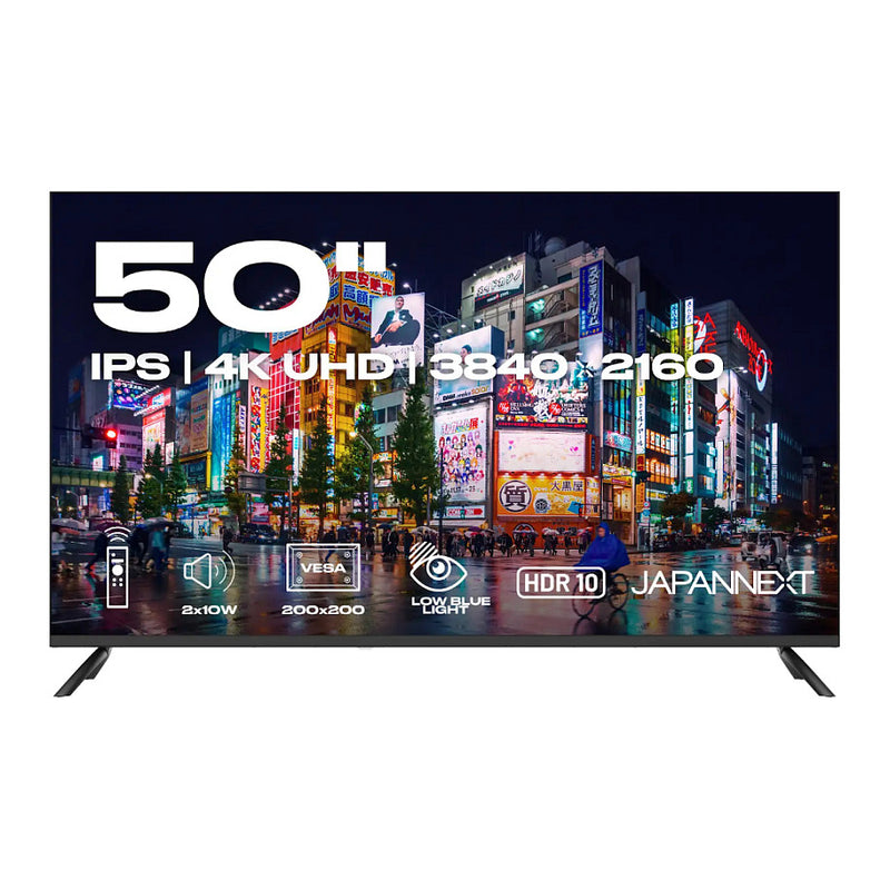Japannext 50" Monitor – 4K UHD, HDR10 für brillante Bilder