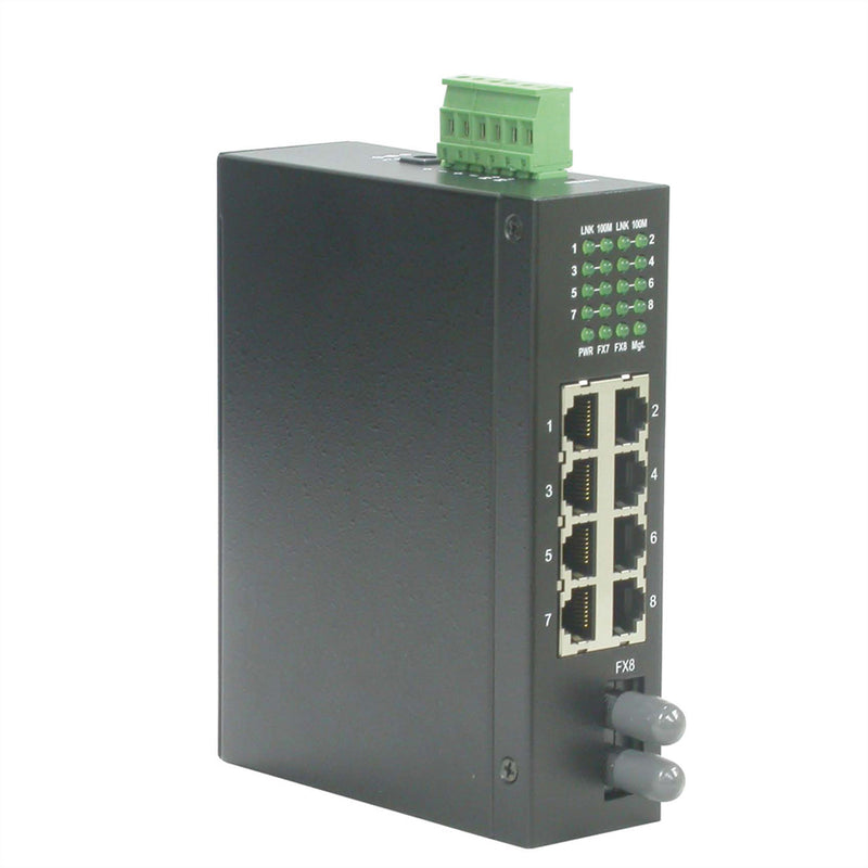 ROLINE Industrie-Switch – 8 Anschlüsse, DIN-Schienenmontage