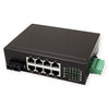 ROLINE Industrie-Switch – 8 Anschlüsse, DIN-Schiene montierbar