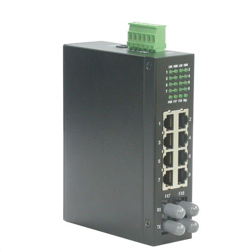 ROLINE Industrie-Switch – 8 Anschlüsse, DIN-Schiene montierbar