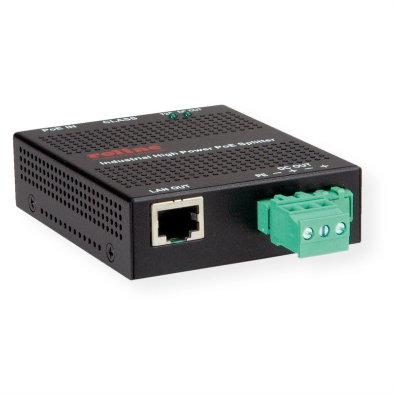 ROLINE PoE Splitter – 30W Leistung für Gigabit-Netzwerke