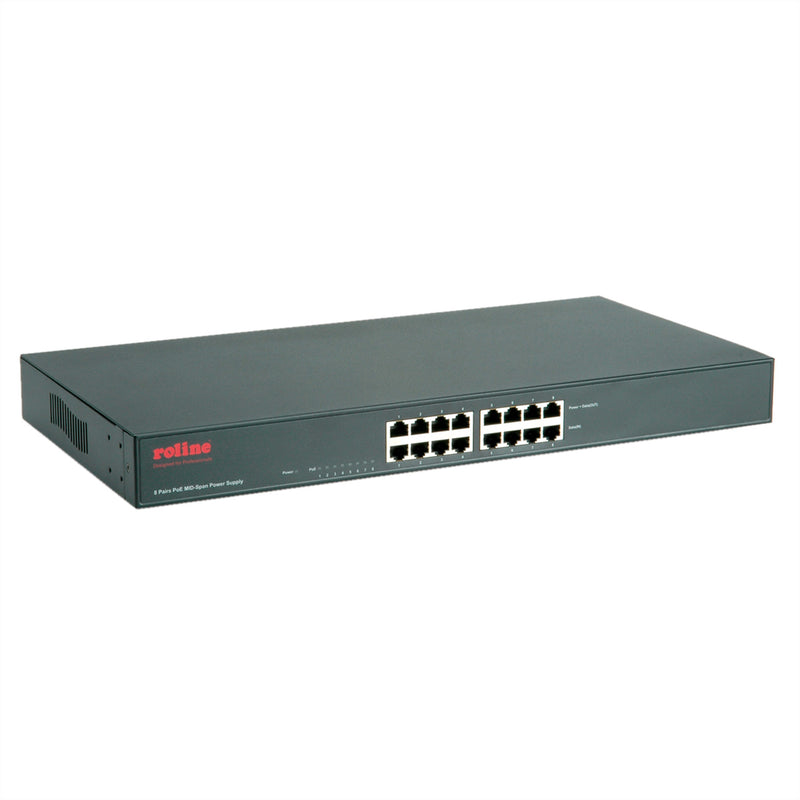 ROLINE PoE Power Supply – 8 Ports für Netzwerkgeräte