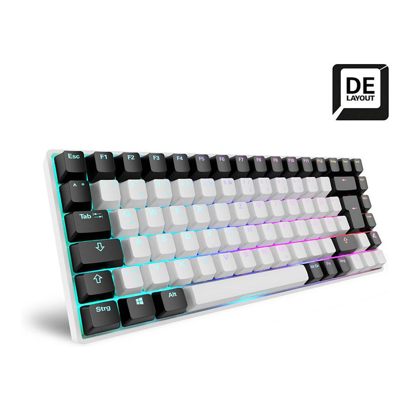 SHARKOON SKILLER SGK50 S3 Gaming-Tastatur – 75% Layout, RGB-Beleuchtung