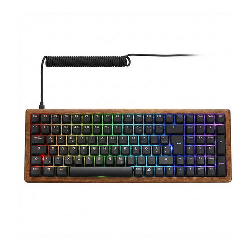 Sharkoon SKILLER Tastatur – Holzdesign, komfortable Tasten