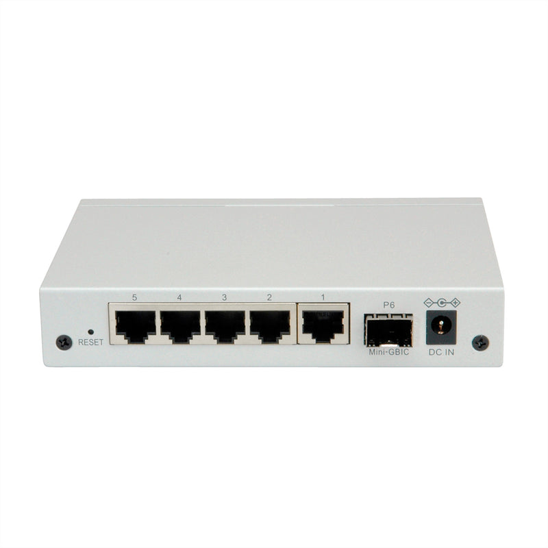 ROLINE Netzwerk-Switch – 5 Gigabit Ports, 1 SFP für schnelle Verbindungen