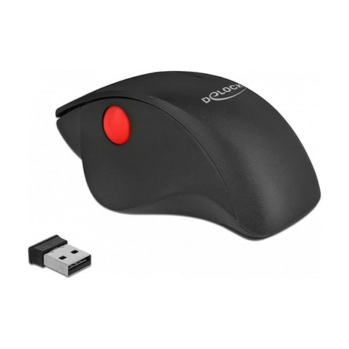 DELOCK Ergonomische USB-Maus – kabellos, für Rechtshänder
