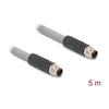 Delock M12 Kabel – L-kodiert, 5m, robust und flexibel