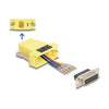 DELOCK Serieller Adapter – D-Sub 15 Pin zu RJ-12, Gelb