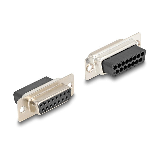 DELOCK Serieller Adapter – D-Sub 15 Pin zu RJ-12, Gelb