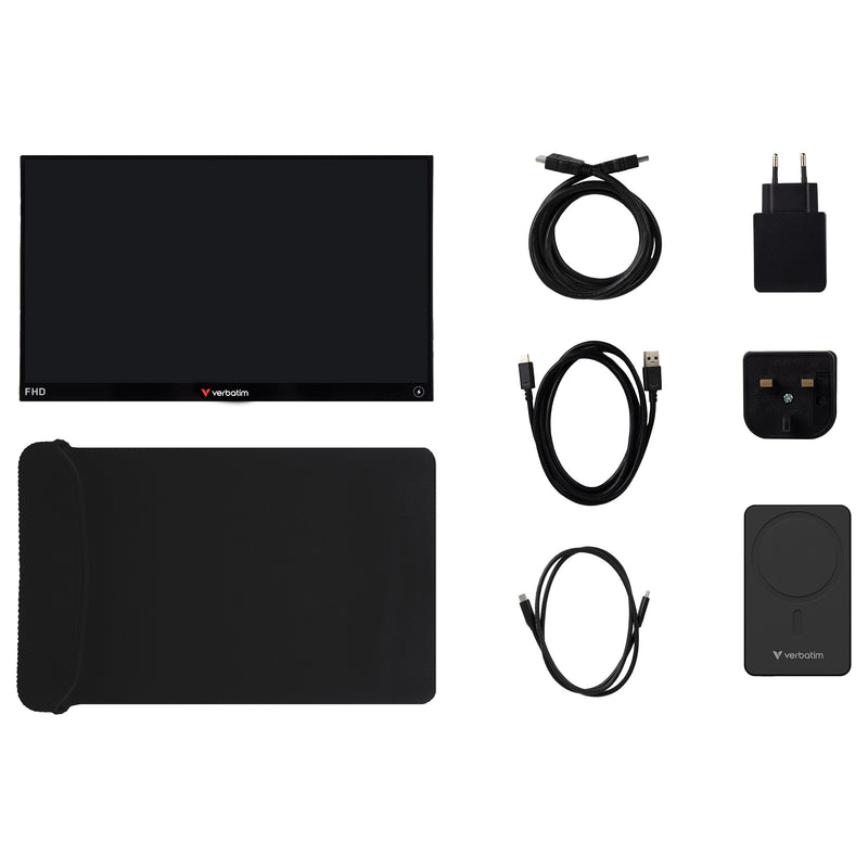 Verbatim 14" Tragbarer Monitor – Full HD, leichtes Design