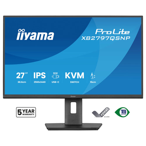 Iiyama 27" Monitor – Quad HD, IPS-Panel