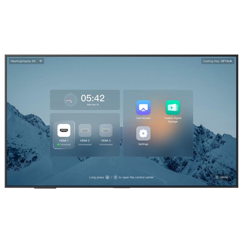 Yealink 86" Meeting-Display – Großes Display für Konferenzen